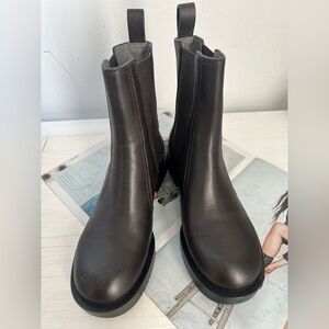 Jil Sander Navy women’s dark brown Leather Boots
